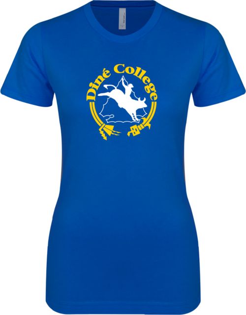 Dine College Next Level Womens Boyfriend Tee Dine College Logo 4 - ONLINE ONLY