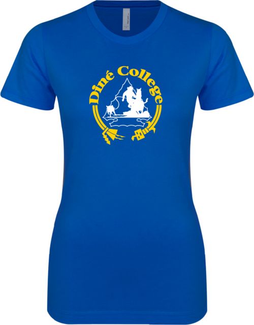 Dine College Next Level Womens Boyfriend Tee Dine College Logo 7 - ONLINE ONLY