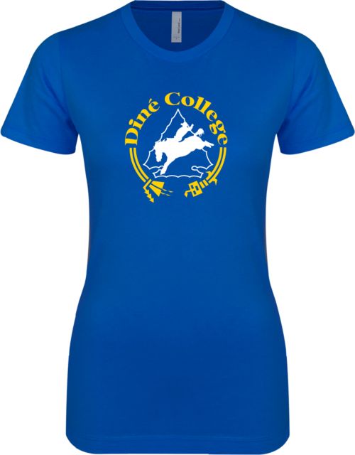 Dine College Next Level Womens Boyfriend Tee Dine College Logo 8 - ONLINE ONLY
