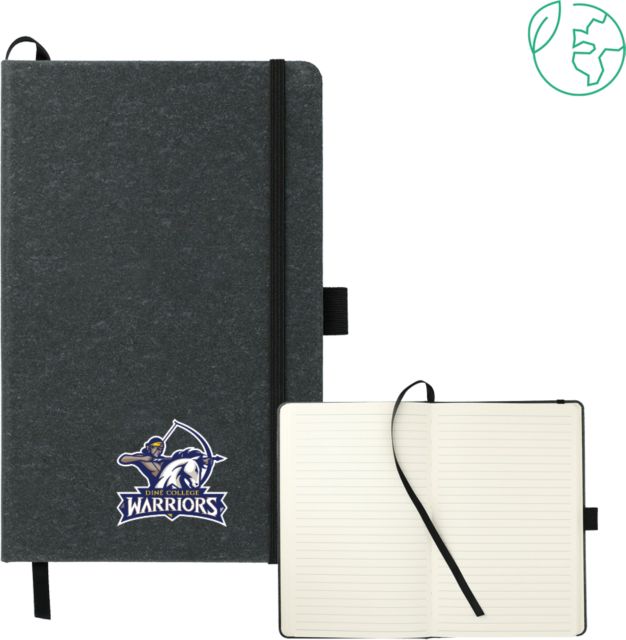 Dine College 5.5 x 8.5 FSC Mix Recycled Leather Bound Journal Primary Mark - ONLINE ONLY