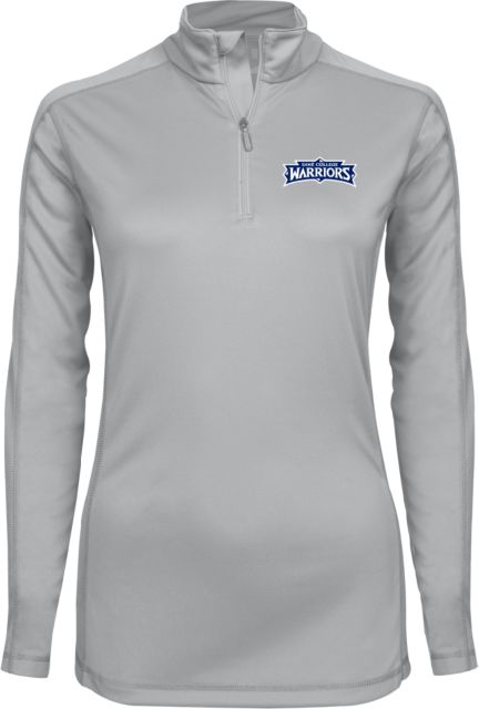 Dine College Syntrel Womens Platinum Interlock 1/4 Zip Dine College Warriors - ONLINE ONLY