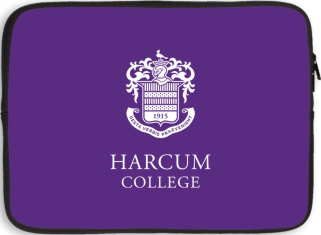 Harcum 13 inch Neoprene Laptop Sleeve  Primary Mark - ONLINE ONLY