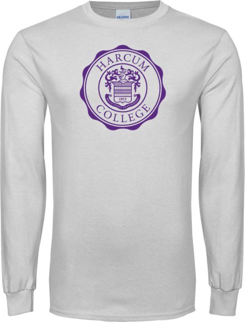Harcum Long Sleeve T Shirt College Seal - ONLINE ONLY