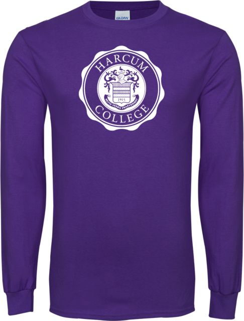 Harcum Long Sleeve T Shirt College Seal - ONLINE ONLY
