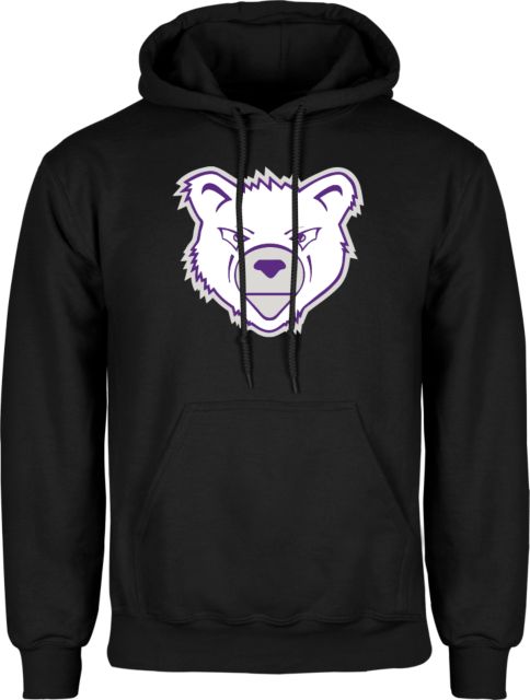 Harcum Fleece Hoodie Bear Head - ONLINE ONLY