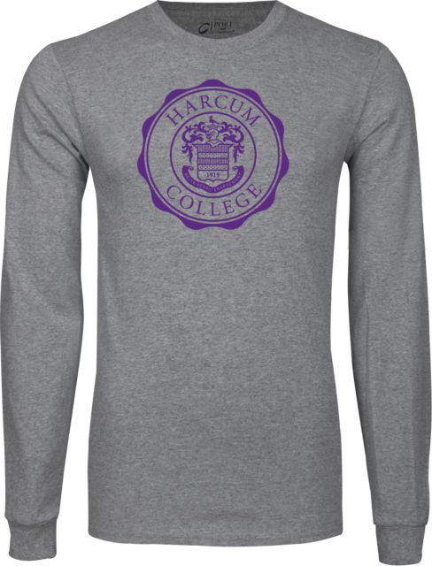 Harcum Long Sleeve T Shirt College Seal - ONLINE ONLY