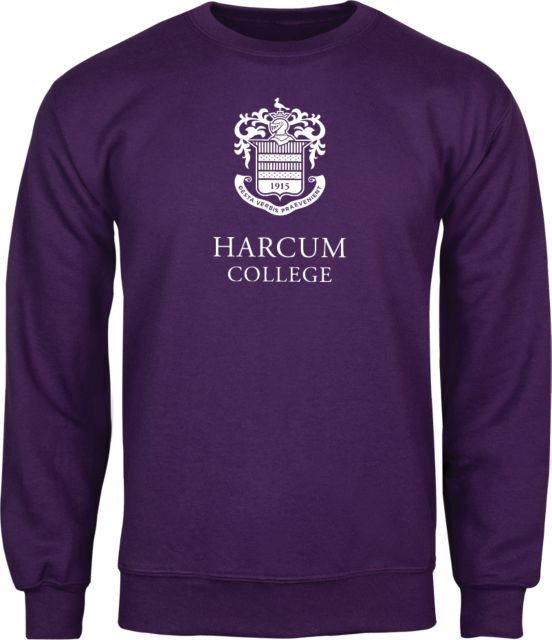Harcum Fleece Crew Primary Mark - ONLINE ONLY