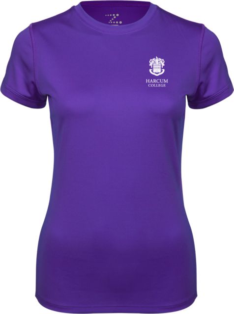 Harcum Womens Performance Short Sleeve Tee Primary Mark - ONLINE ONLY
