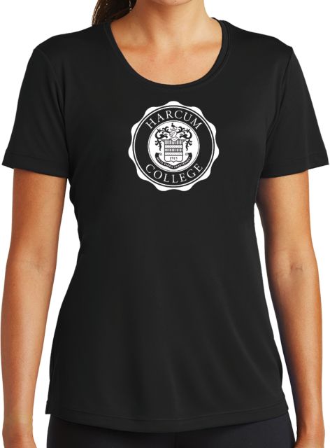 Harcum Womens Performance Short Sleeve Tee College Seal - ONLINE ONLY
