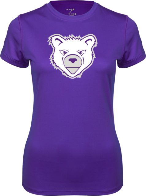 Harcum Womens Performance Short Sleeve Tee Bear Head - ONLINE ONLY