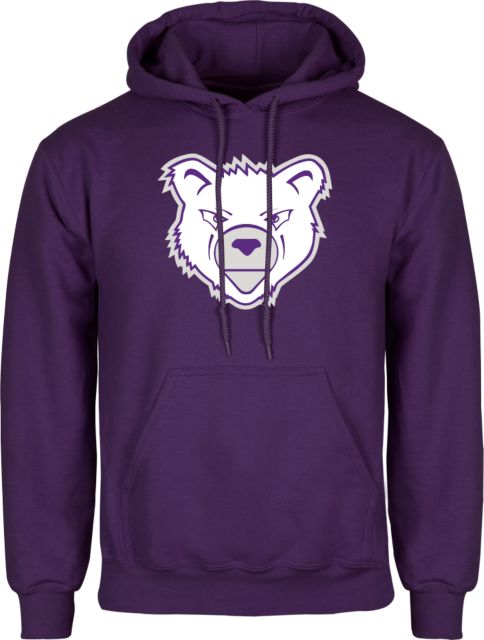 Harcum Fleece Hoodie Bear Head - ONLINE ONLY