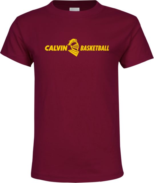 Calvin Univ Youth T Shirt Basketball Horizontal - ONLINE ONLY