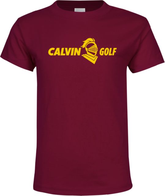 Calvin Univ Youth T Shirt Golf Horizontal - ONLINE ONLY