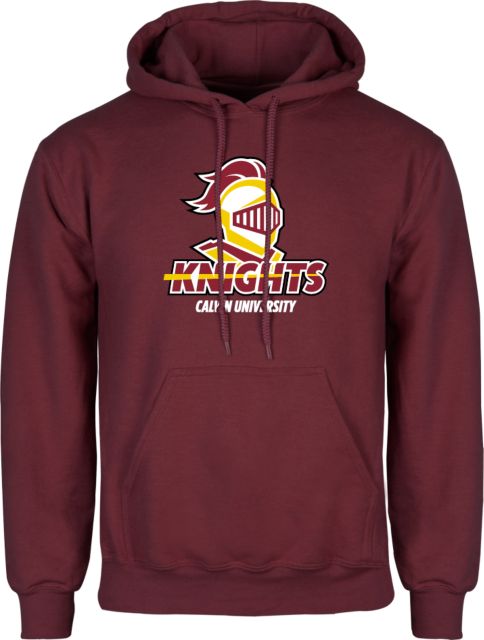 Calvin Univ Fleece Hoodie Knights with University - ONLINE ONLY