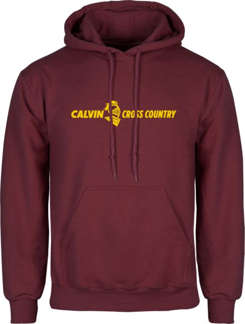 Calvin Univ Fleece Hoodie Cross Country Horizontal - ONLINE ONLY