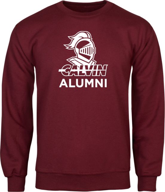 Calvin Univ Fleece Crew Alumni Knight Calvin - ONLINE ONLY
