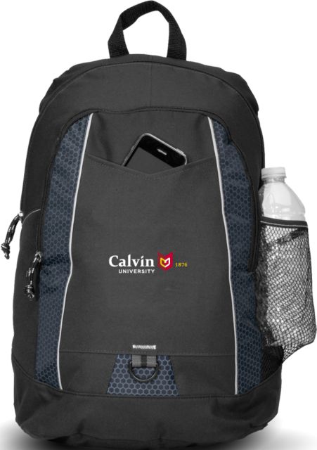 Calvin Univ Impulse Backpack University Logo 1876 Horizontal - ONLINE ONLY