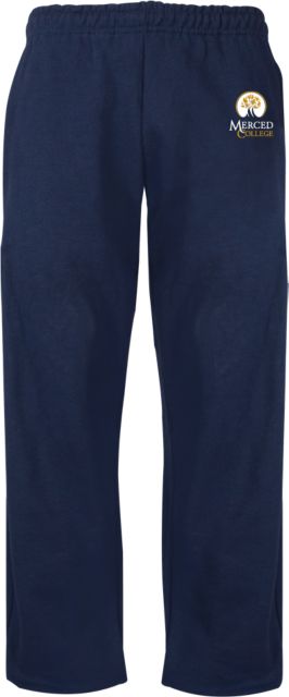 Merced College Fleece Open Bottom Pant Primary Logo - ONLINE ONLY