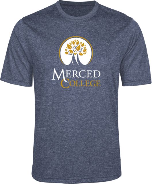 Merced College Performance Heather Contender Tee Primary Logo - ONLINE ONLY