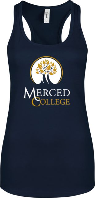 Merced College Next Level Ladies Ideal Racerback Tank Primary Logo - ONLINE ONLY