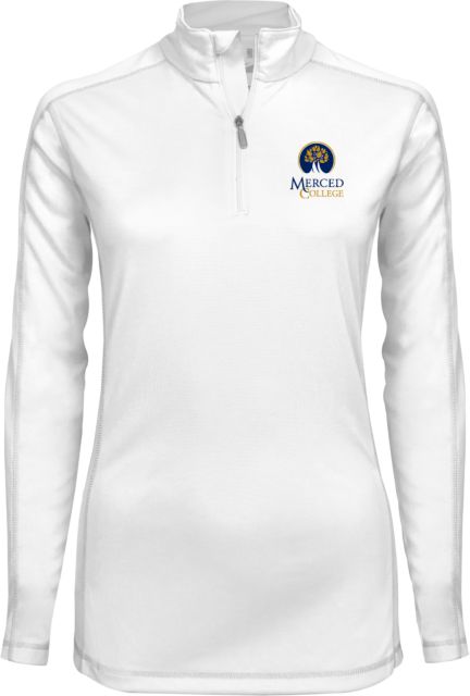 Merced College Ladies Syntrel Interlock 1/4 Zip Primary Logo - ONLINE ONLY