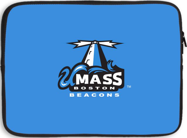 UMass Boston 15 inch Neoprene Laptop Sleeve Primary Logo - ONLINE ONLY