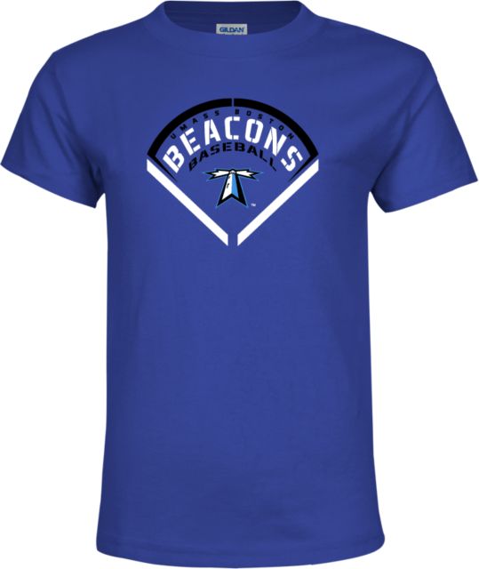 UMass Boston Youth T-Shirt Beacons Baseball Stencil Diamond - ONLINE ONLY