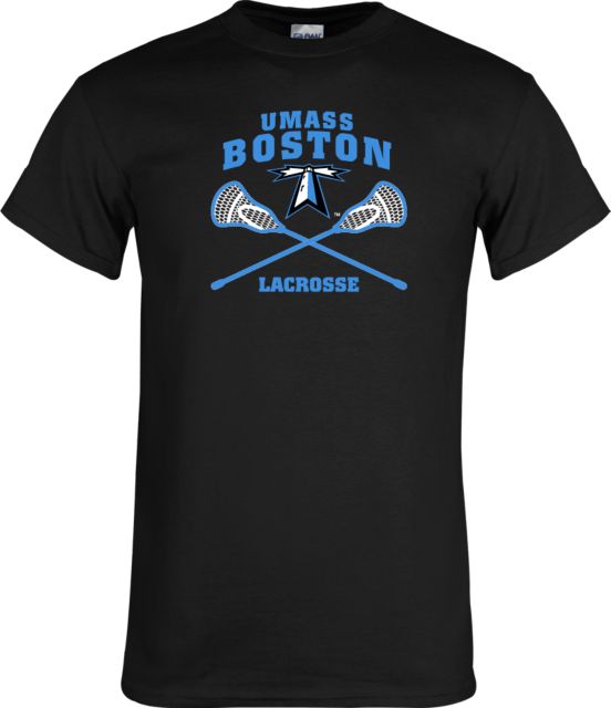 UMass Boston T-Shirt UMass Boston Lacrosse Crossed Sticks - ONLINE ONLY