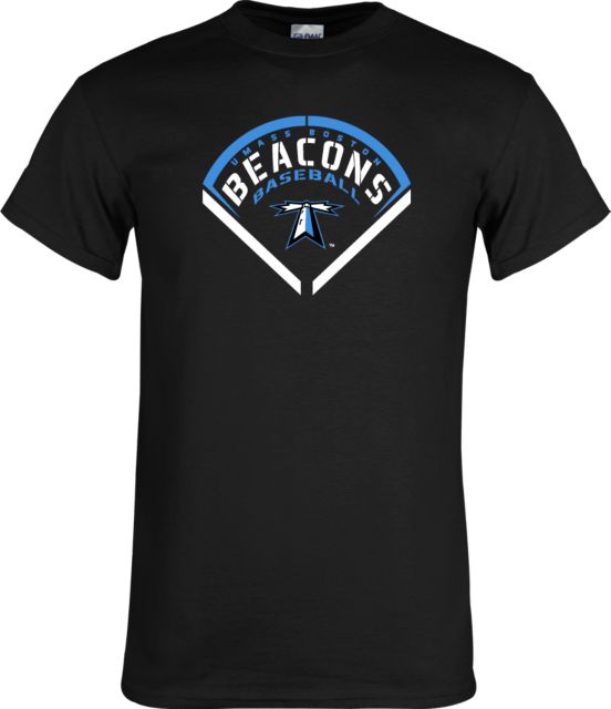 UMass Boston T-Shirt Beacons Baseball Stencil Diamond - ONLINE ONLY