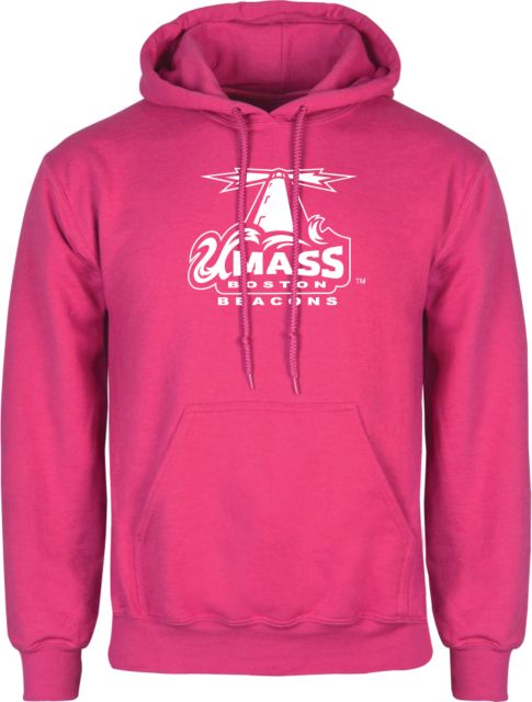 UMass Boston Fleece Hoodie Primary Logo - ONLINE ONLY