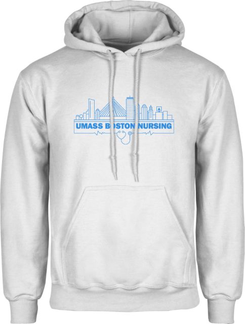 UMass Boston Fleece Hoodie UMB Nursing - ONLINE ONLY