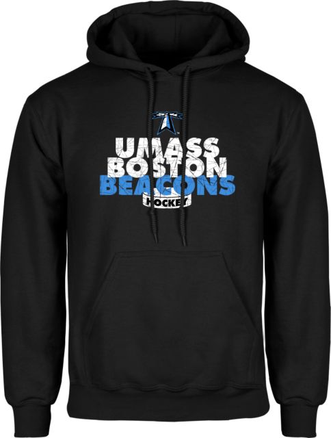 UMass Boston Fleece Hoodie UMass Boston Beacons Hockey Distressed - ONLINE ONLY