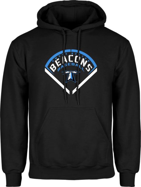 UMass Boston Fleece Hoodie Beacons Baseball Stencil Diamond - ONLINE ONLY