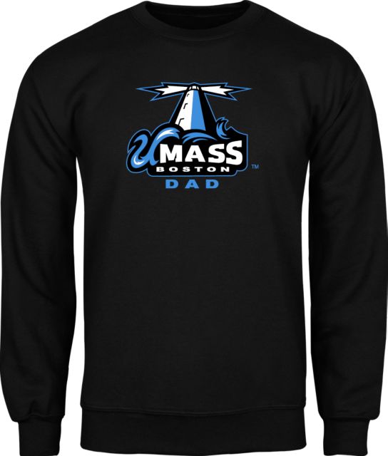 UMass Boston Fleece Crew Dad - ONLINE ONLY