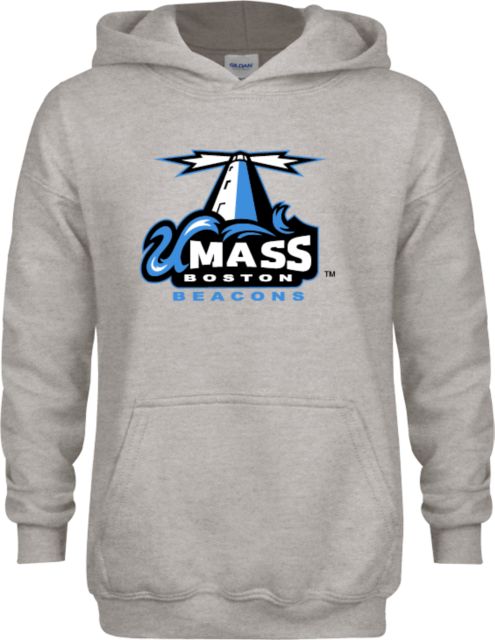 UMass Boston Youth Fleece Hood Primary Logo - ONLINE ONLY