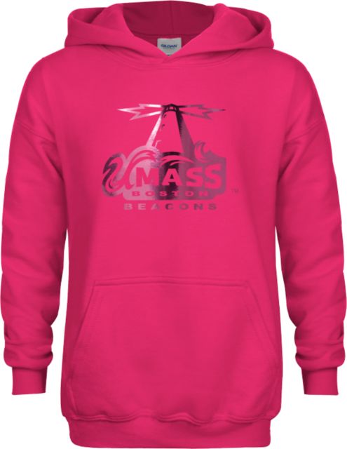 UMass Boston Youth Fleece Hoodie Primary Logo Foil - ONLINE ONLY