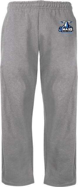 UMass Boston Fleece Open Bottom Pant Primary Logo - ONLINE ONLY