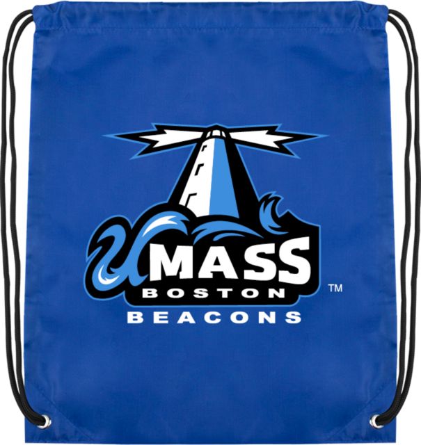 UMass Boston Drawstring Backpack Primary Logo - ONLINE ONLY