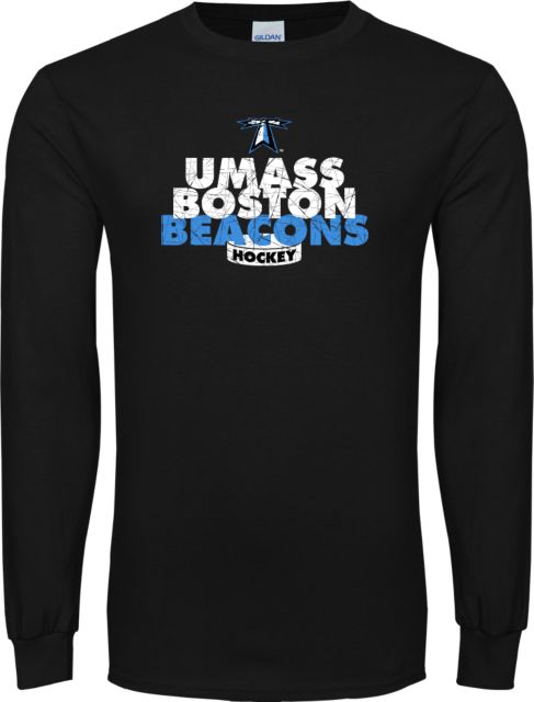 UMass Boston Long Sleeve T-Shirt UMass Boston Beacons Hockey Distressed - ONLINE ONLY
