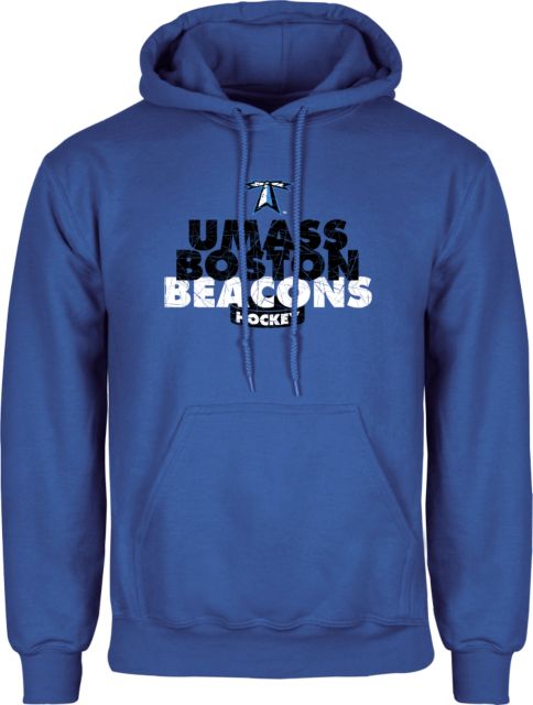 UMass Boston Fleece Hoodie UMass Boston Beacons Hockey Distressed - ONLINE ONLY