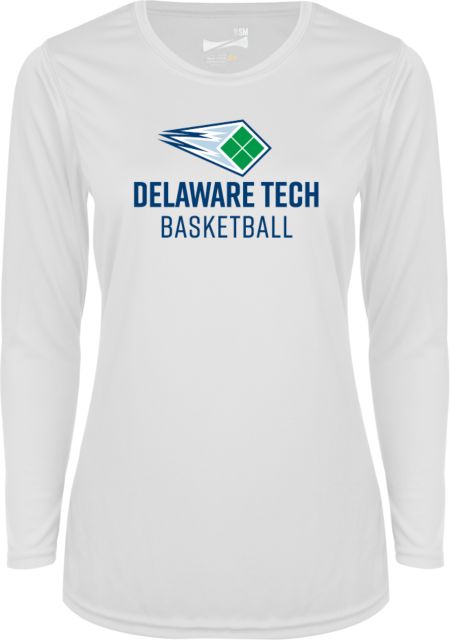 Delaware Tech CC Womens Performance Long Sleeve Shirt Delaware Tech Basketball - ONLINE ONLY