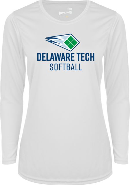 Delaware Tech CC Womens Performance Long Sleeve Shirt Delaware Tech Softball - ONLINE ONLY
