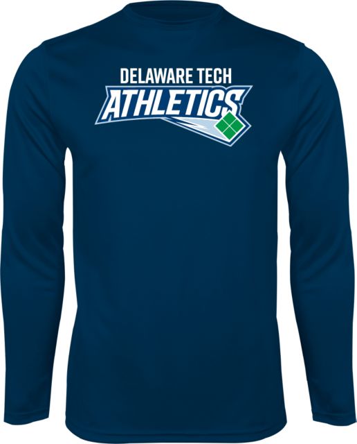 Delaware Tech CC Performance Longsleeve Shirt Delaware Tech Priamary Mark - ONLINE ONLY