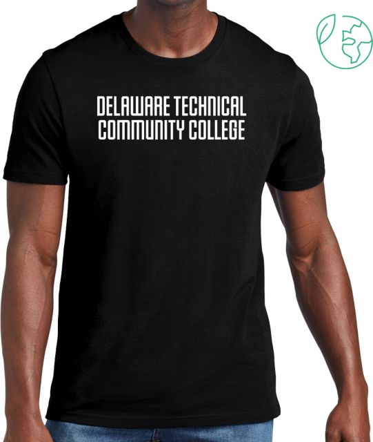 Delaware Tech CC Allmade Organic Cotton Tee Delware Tech Stacked - ONLINE ONLY