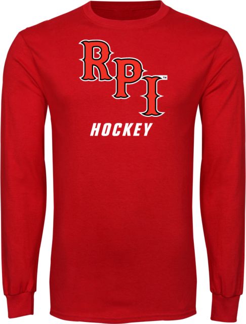 RPI Long Sleeve T Shirt Hockey ONLINE ONLY