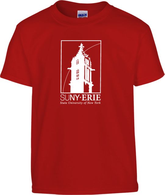Erie CC Youth T Shirt SUNY Erie State University of New York - Tower Framed - ONLINE ONLY