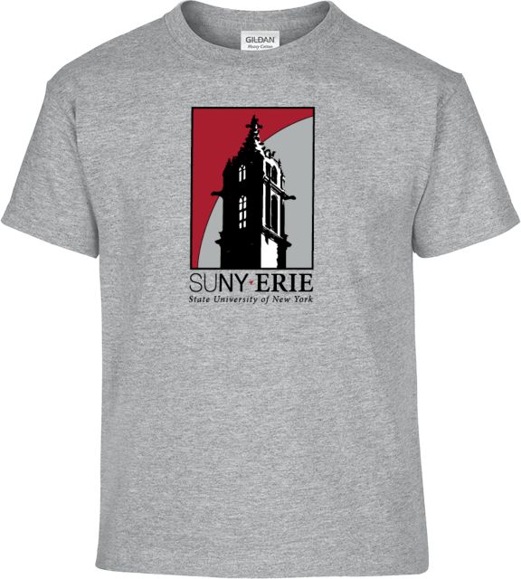 Erie CC Youth T Shirt SUNY Erie State University of New York - Tower Framed - ONLINE ONLY