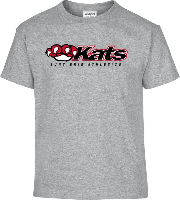 Erie CC Youth T Shirt SUNY Erie Athletics  Kats Wordmark - ONLINE ONLY