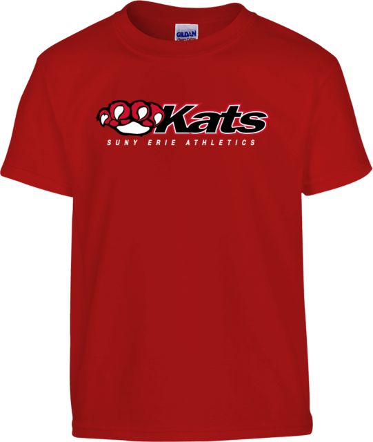 Erie CC Youth T Shirt SUNY Erie Athletics  Kats Wordmark - ONLINE ONLY