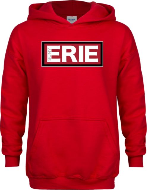 Erie CC Youth Fleece Hoodie SUNY Erie Wordmark - ONLINE ONLY